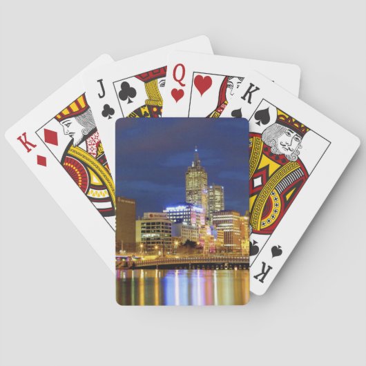 Melbourne, Australien. Der Blick auf die 2 Spielkarten (Rückseite)