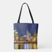 Melbourne, Australien. Der Blick auf die 2 Tasche (Rückseite)