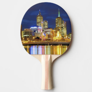Melbourne, Australien. Der Blick auf die 2 Tischtennis Schläger