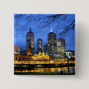 Melbourne, Australien. Die Aussicht auf die Umgebu Button