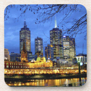 Melbourne, Australien. Die Aussicht auf die Umgebu Getränkeuntersetzer
