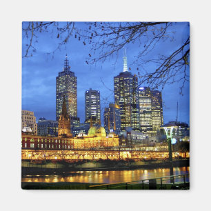 Melbourne, Australien. Die Aussicht auf die Umgebu Magnet