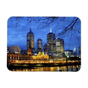 Melbourne, Australien. Die Aussicht auf die Umgebu Magnet