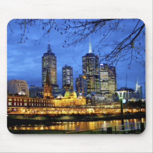 Melbourne, Australien. Die Aussicht auf die Umgebu Mousepad