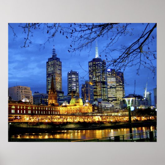 Melbourne, Australien. Die Aussicht auf die Umgebu Poster (Vorne)