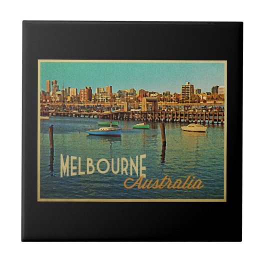 Melbourne Australien Fliese (Vorderseite)
