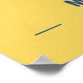 Melbourne - Australien Gelbe Karte Poster (Ecke)