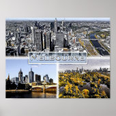 Melbourne - Australien - Mosaik - Poster (Vorne)
