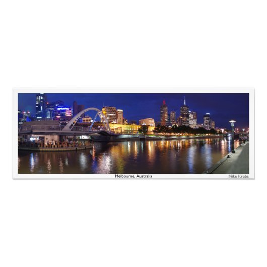 Melbourne, Australien Panorama Fotodruck (Vorne)