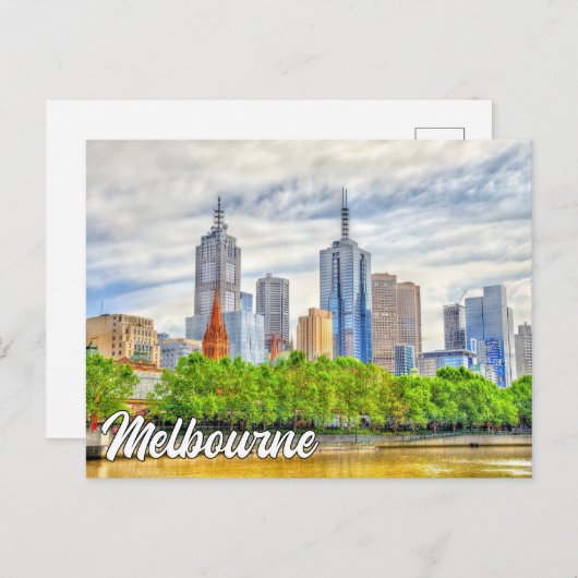 Melbourne, Australien Postkarte (Vorne/Hinten)