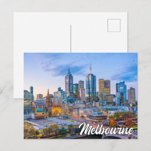 Melbourne, Australien Postkarte (Vorne/Hinten)