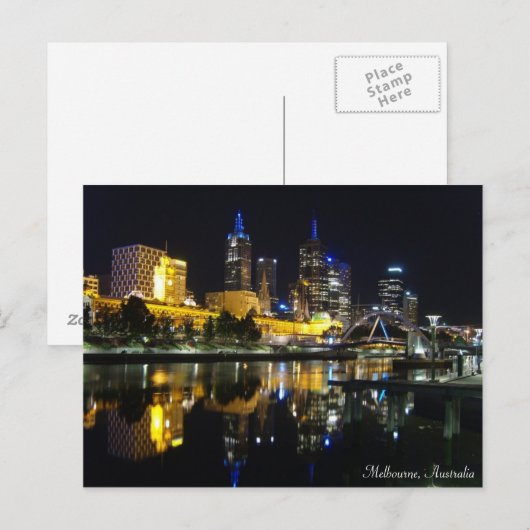 Melbourne, Australien Postkarte (Vorne/Hinten)