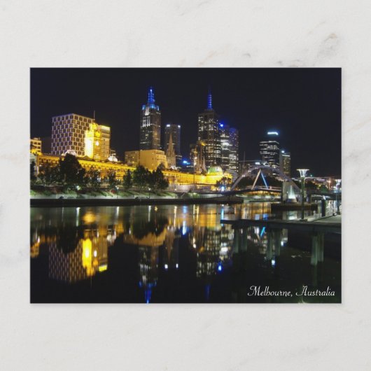 Melbourne, Australien Postkarte (Vorderseite)