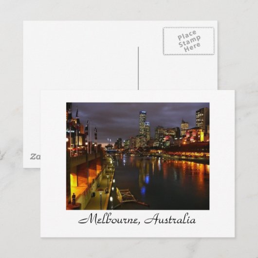 Melbourne, Australien Postkarte (Vorne/Hinten)