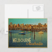 Melbourne Australien Postkarte (Vorne/Hinten)