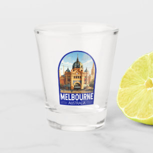 Melbourne Australien Reise Kunst Vintage Schnapsglas