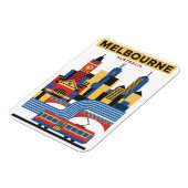 Melbourne Australien Skyline Reise Magnet (Linke Seite)