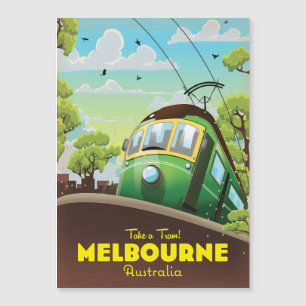Melbourne Australien Straßenbahn Magnetkarte