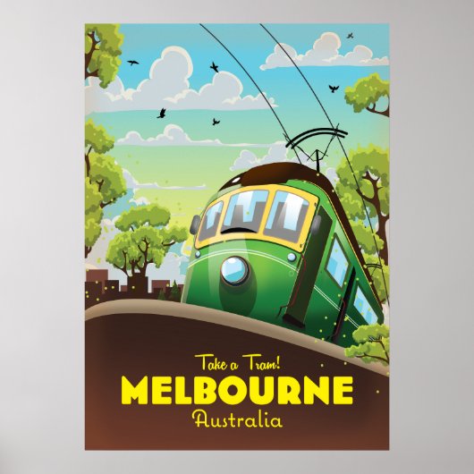 Melbourne Australien Straßenbahn Poster (Vorne)