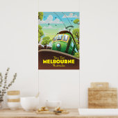 Melbourne Australien Straßenbahn Poster (Küche)