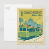 Melbourne, Australien - Trolley Postkarte (Vorne/Hinten)