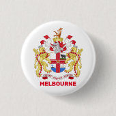 Melbourne, Australien - Wappen Button (Vorderseite)