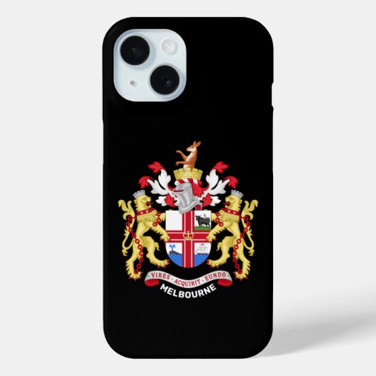 Melbourne, Australien - Wappen Case-Mate iPhone Hülle (Rückseite)