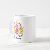 Melbourne, Australien - Wappen Kaffeetasse (Vorderseite Links)