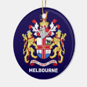 Melbourne, Australien - Wappen Keramik Ornament (Links)