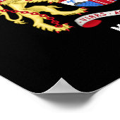 Melbourne, Australien - Wappen Poster (Ecke)