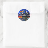Melbourne, Australischer Pride Runder Aufkleber (Tasche)