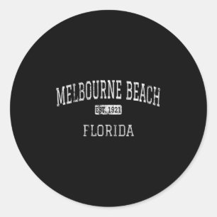 Melbourne Beach Florida Fl im Vintage-Stil Runder Aufkleber