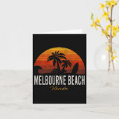 Melbourne Beach Florida Fl Palms Vacacation Surf Karte (Gelbe Blume)