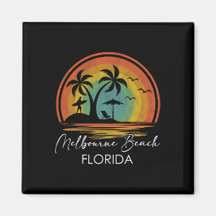 Melbourne Beach Florida Sommerurlaub Tropisch S Magnet
