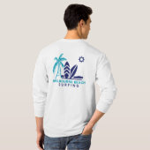 Melbourne Beach Florida Surfing T - Shirt (Schwarz voll)