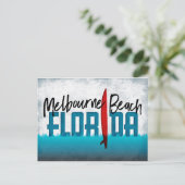 Melbourne Beach Postcard Florida Surfboard Postkarte (Stehend Vorderseite)