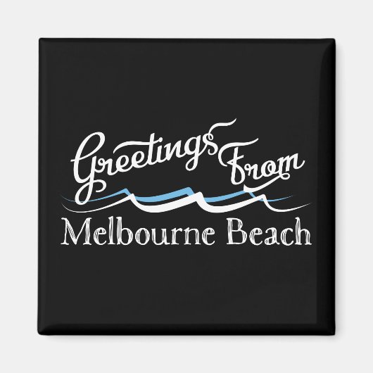 Melbourne Beach Water Waves Magnet (Vorne)