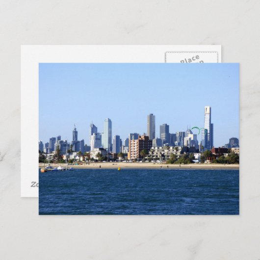 Melbourne CBD Postkarte (Vorne/Hinten)