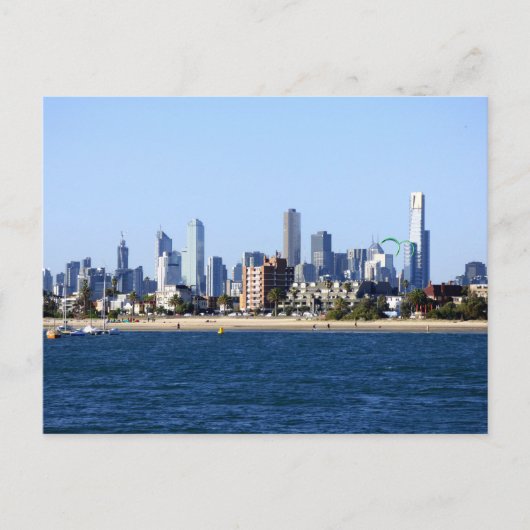 Melbourne CBD Postkarte (Vorderseite)