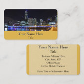 Melbourne CBD Queens Bridge City Lights Visitenkarte (Vorne/Hinten)