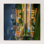 Melbourne City Cityscape am Night Jigsaw Puzzle (Vertikal)