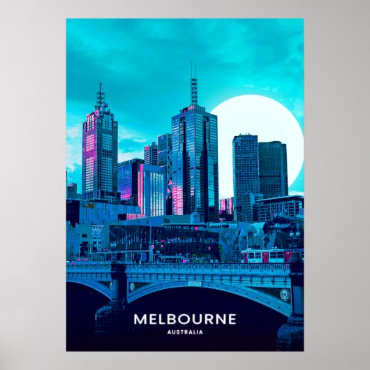 Melbourne City Poster (Vorne)