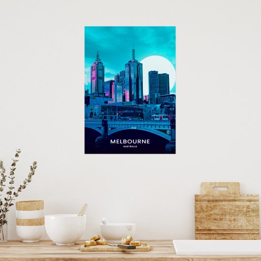 Melbourne City Poster (Küche)