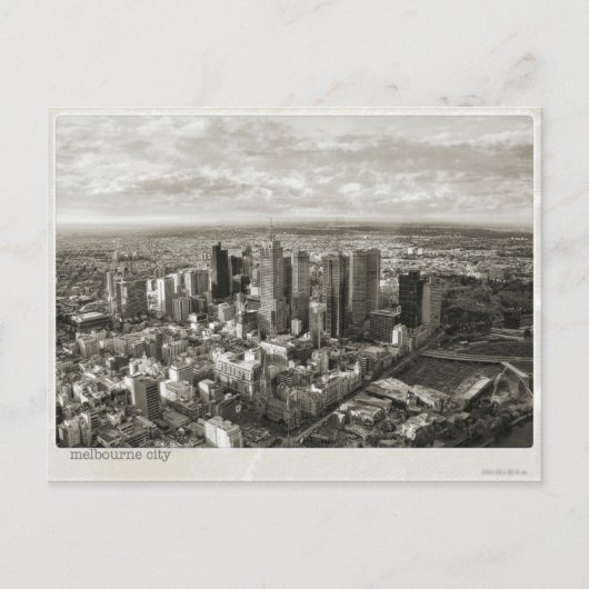 Melbourne City Postkarte (Vorderseite)