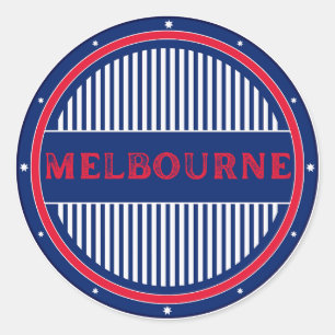 Melbourne City Pride-Emblem – Australische Identit Runder Aufkleber