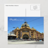 Melbourne Flinders Postkarte (Vorne/Hinten)