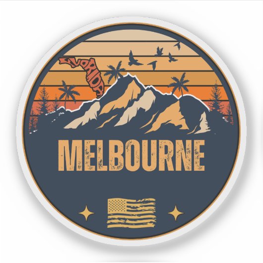 Melbourne, Florida Aufkleber (Vorderseite)