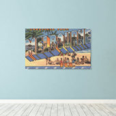 Melbourne, Florida - Große Buchstabenszenen Leinwanddruck (Insitu (Holzboden))