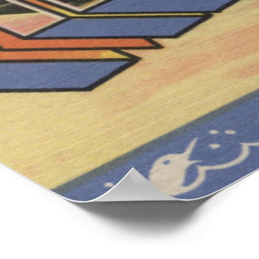 Melbourne, Florida - Große Buchstabenszenen Poster (Ecke)