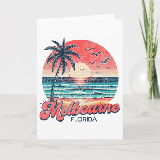Melbourne Florida Karte (Vorderseite)